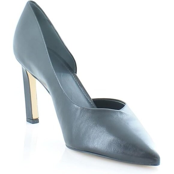 Franco Sarto Sarto Womens Sherry Pointed Toe D'Orsay Pump Black Leather 10 M NIB - Picture 1 of 7